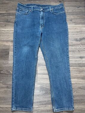 Levi's 514 Straight Fit Men's Jeans W42 L30 Medium Wash Denim